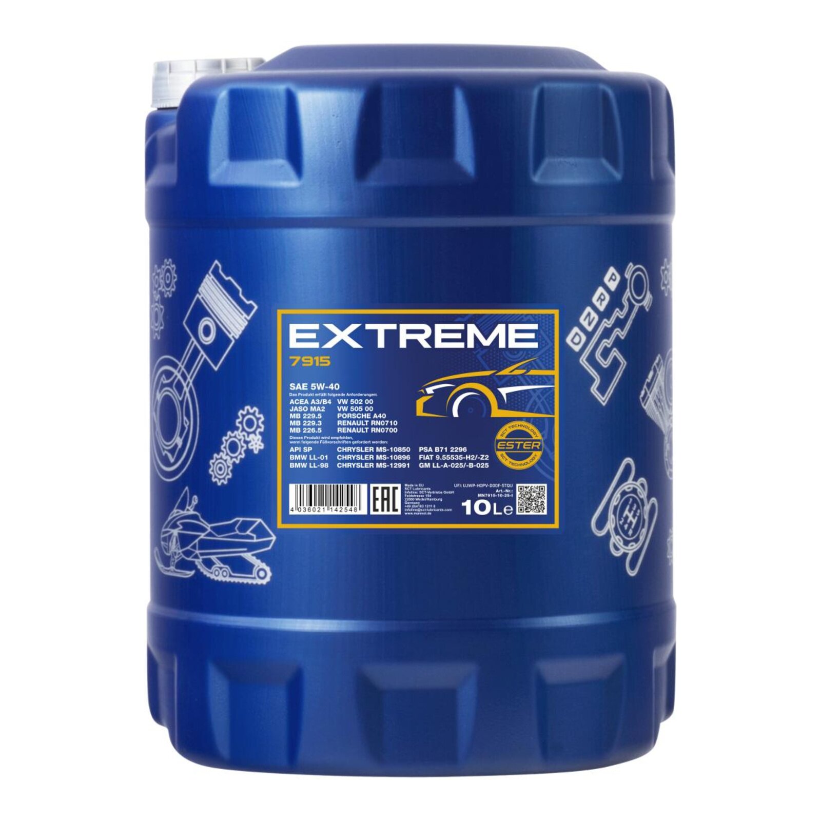 MANNOL MN7915-10 Motor&ouml;l Extreme 5W-40 10 Liter
