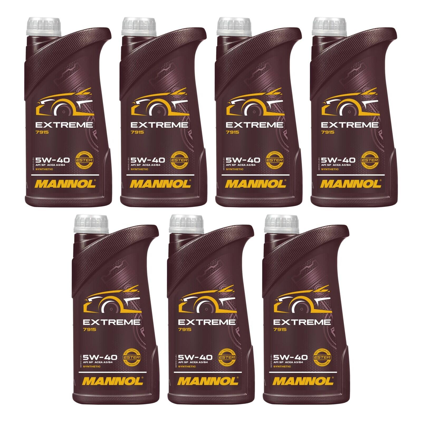 MANNOL MN7915-1 Motor&ouml;l Extreme 5W-40 7x 1 Liter