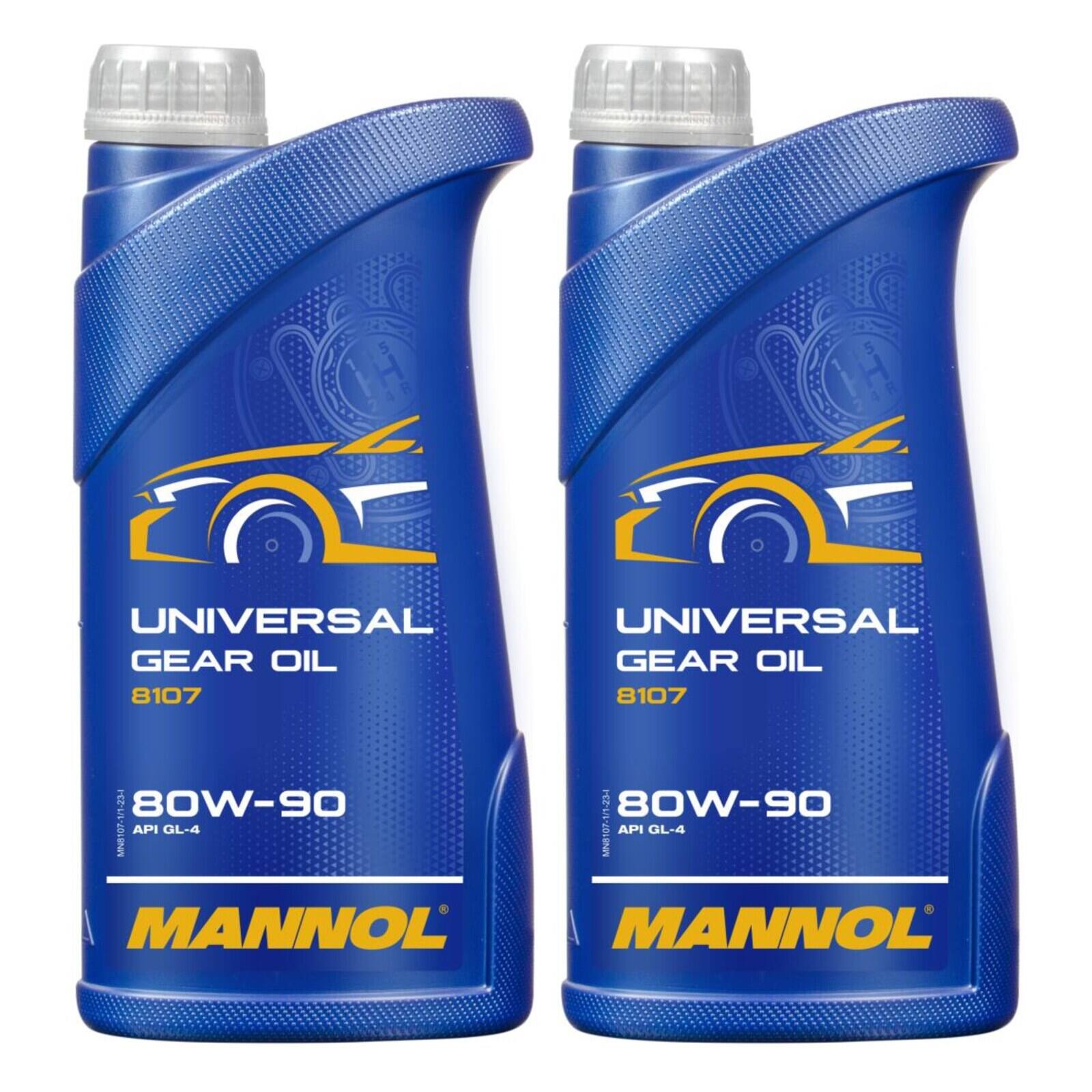 MANNOL MN8107-1 Getriebe&ouml;l Universal 80W-90 GL-4 2x 1 Liter