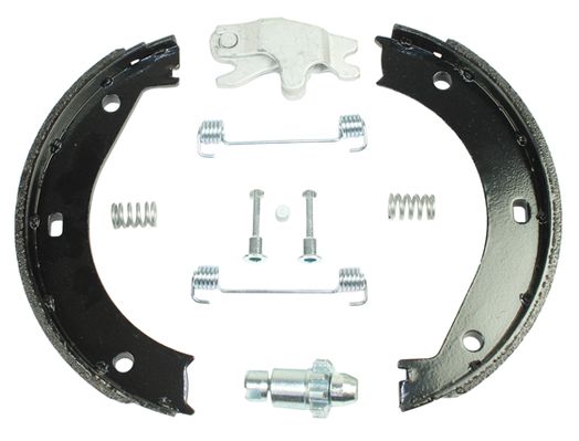 Bremsbackensatz, Feststellbremse METZGER 0152003 f&uuml;r BMW, Hinterachse links