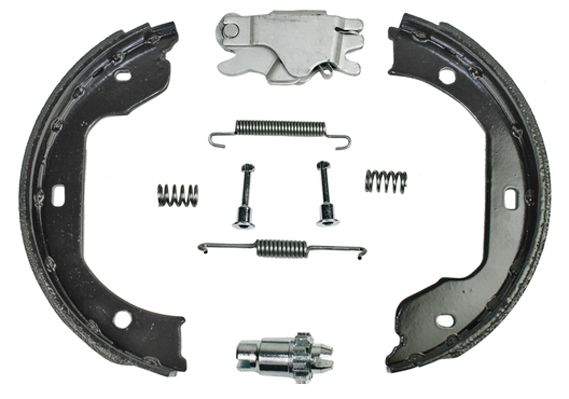 Bremsbackensatz, Feststellbremse METZGER 0152004 f&uuml;r BMW VAG, Hinterachse links