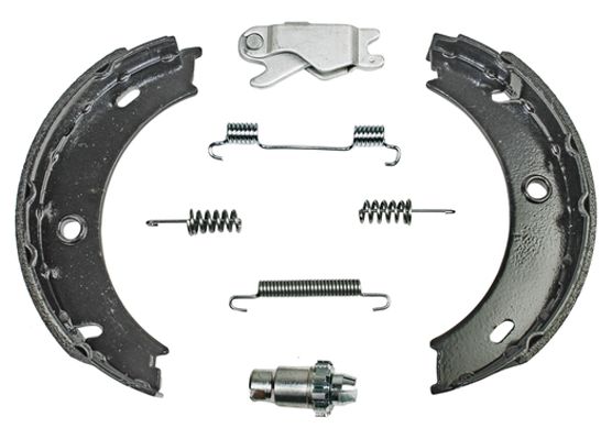 Bremsbackensatz, Feststellbremse METZGER 0152007 GREENPARTS f&uuml;r MERCEDES-BENZ