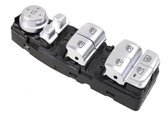 Schalter, Fensterheber METZGER 0916711 GREENPARTS f&uuml;r BMW, fahrerseitig, vorne