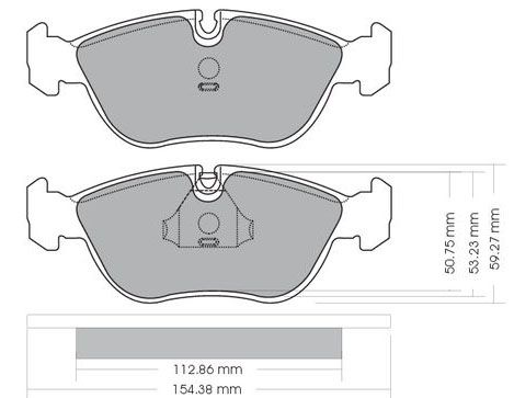 Bremsbelagsatz, Scheibenbremse METZGER 1170012 f&uuml;r VOLVO, Vorderachse