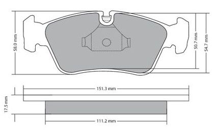 Metzger 1170019 Bremsbelagsatz, Scheibenbremse
