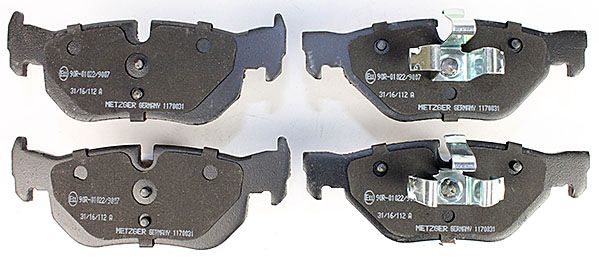 METZGER Bremsbelagsatz, Scheibenbremse 1170031 f&uuml;r BMW, Hinterachse