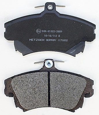 Bremsbelagsatz, Scheibenbremse METZGER 1170032 f&uuml;r MITSUBISHI VOLVO SMART
