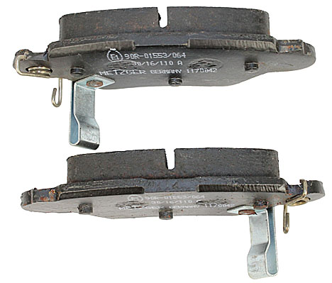 Bremsbelagsatz, Scheibenbremse METZGER 1170042 f&uuml;r OPEL, Hinterachse