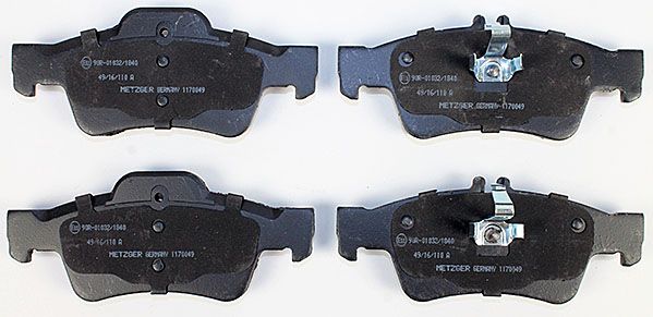 Bremsbelagsatz, Scheibenbremse METZGER 1170049 GREENPARTS f&uuml;r MERCEDES-BENZ