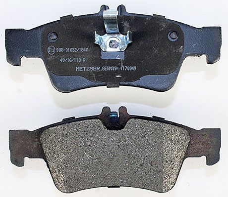 Bremsbelagsatz, Scheibenbremse METZGER 1170049 GREENPARTS f&uuml;r MERCEDES-BENZ