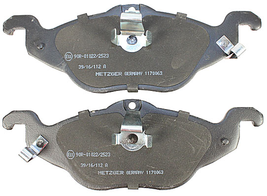 Bremsbelagsatz, Scheibenbremse METZGER 1170063 f&uuml;r OPEL, Vorderachse