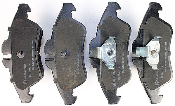 Bremsbelagsatz, Scheibenbremse METZGER 1170071 GREENPARTS f&uuml;r CHRYSLER VAG