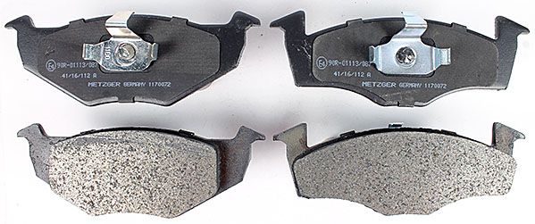 Bremsbelagsatz, Scheibenbremse METZGER 1170072 f&uuml;r VAG, Vorderachse