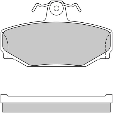 Bremsbelagsatz, Scheibenbremse METZGER 1170074 f&uuml;r VOLVO, Hinterachse