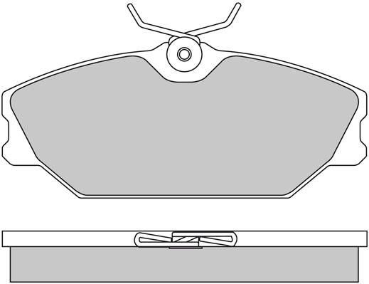 Bremsbelagsatz, Scheibenbremse METZGER 1170084 f&uuml;r RENAULT, Vorderachse
