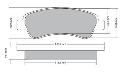 Bremsbelagsatz, Scheibenbremse METZGER 1170085 f&uuml;r CITRO&Euml;N FIAT PEUGEOT