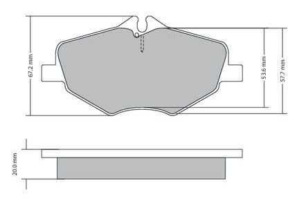 Bremsbelagsatz, Scheibenbremse METZGER 1170087 f&uuml;r MERCEDES-BENZ, Vorderachse