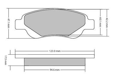 Bremsbelagsatz, Scheibenbremse METZGER 1170089 f&uuml;r CITRO&Euml;N PEUGEOT TOYOTA