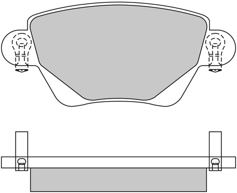 Bremsbelagsatz, Scheibenbremse METZGER 1170096 f&uuml;r FORD JAGUAR, Hinterachse
