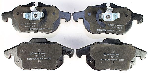 Bremsbelagsatz, Scheibenbremse METZGER 1170100 f&uuml;r FIAT OPEL SAAB VAUXHALL