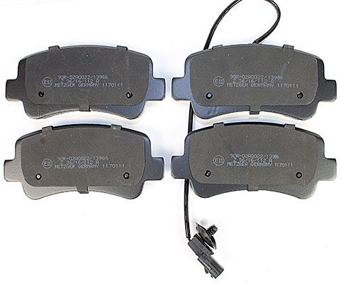 Bremsbelagsatz, Scheibenbremse METZGER 1170111 GREENPARTS f&uuml;r NISSAN OPEL
