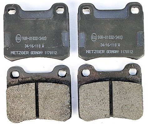 Metzger 1170112 Bremsbelagsatz, Scheibenbremse