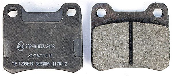 Metzger 1170112 Bremsbelagsatz, Scheibenbremse