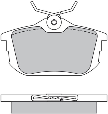 Bremsbelagsatz, Scheibenbremse METZGER 1170118 f&uuml;r MITSUBISHI VOLVO SMART
