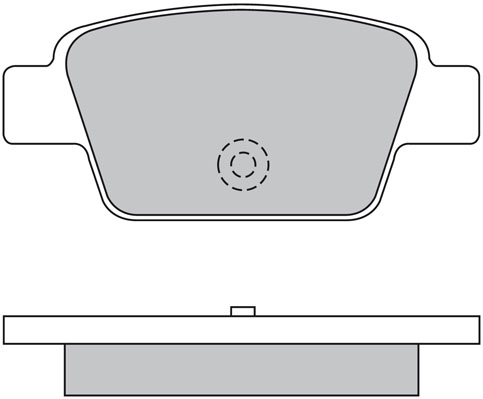 Bremsbelagsatz, Scheibenbremse METZGER 1170131 f&uuml;r FIAT, Hinterachse