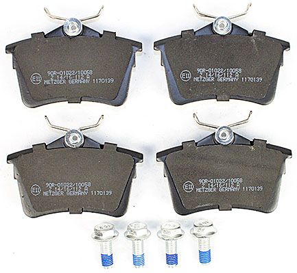 Bremsbelagsatz, Scheibenbremse METZGER 1170139 GREENPARTS f&uuml;r CITRO&Euml;N PEUGEOT