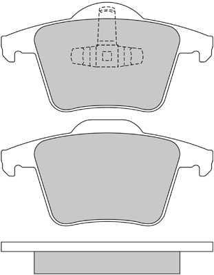 Bremsbelagsatz, Scheibenbremse METZGER 1170142 f&uuml;r VOLVO, Hinterachse
