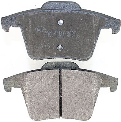 Bremsbelagsatz, Scheibenbremse METZGER 1170142 f&uuml;r VOLVO, Hinterachse
