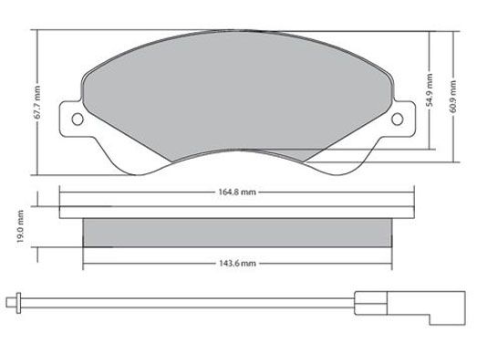 Bremsbelagsatz, Scheibenbremse METZGER 1170146 f&uuml;r FORD, Vorderachse