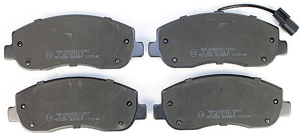 Bremsbelagsatz, Scheibenbremse METZGER 1170148 f&uuml;r OPEL RENAULT, Vorderachse