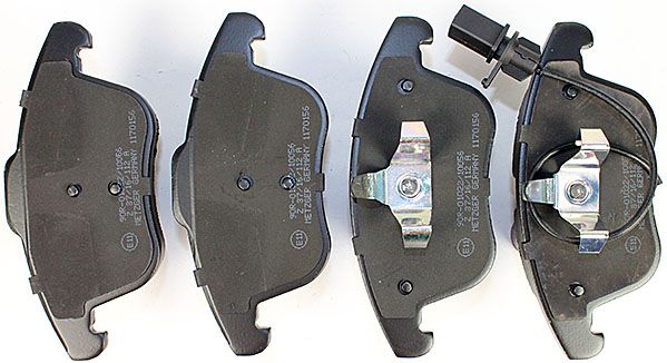 Bremsbelagsatz, Scheibenbremse METZGER 1170156 f&uuml;r AUDI, Vorderachse