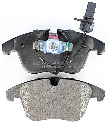 Bremsbelagsatz, Scheibenbremse METZGER 1170156 f&uuml;r AUDI, Vorderachse