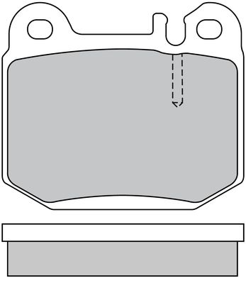 Bremsbelagsatz, Scheibenbremse METZGER 1170157 f&uuml;r MERCEDES-BENZ, Hinterachse