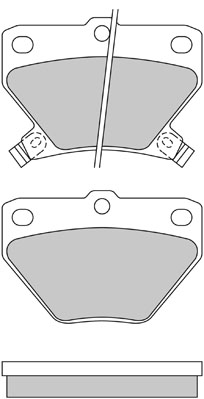 Bremsbelagsatz, Scheibenbremse METZGER 1170160 GREENPARTS f&uuml;r TOYOTA