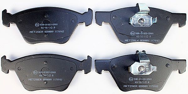 Bremsbelagsatz, Scheibenbremse METZGER 1170162 f&uuml;r CHRYSLER MERCEDES-BENZ