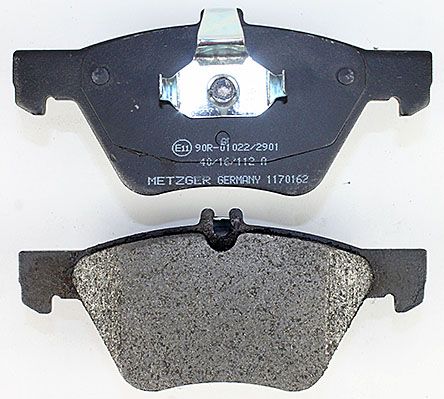 Bremsbelagsatz, Scheibenbremse METZGER 1170162 f&uuml;r CHRYSLER MERCEDES-BENZ
