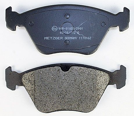 Bremsbelagsatz, Scheibenbremse METZGER 1170162 f&uuml;r CHRYSLER MERCEDES-BENZ