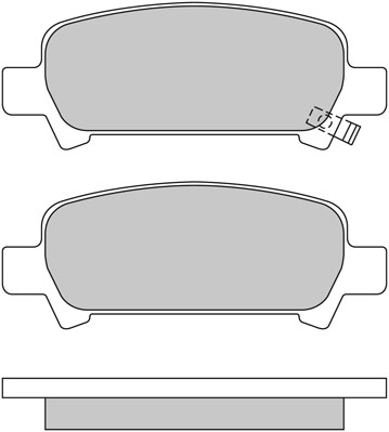 Bremsbelagsatz, Scheibenbremse METZGER 1170167 f&uuml;r SUBARU, Hinterachse