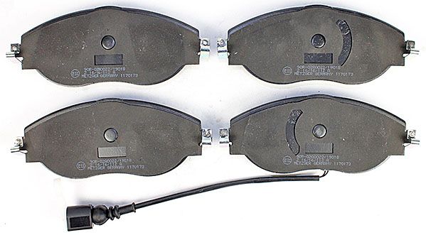 Bremsbelagsatz, Scheibenbremse METZGER 1170173 GREENPARTS f&uuml;r VAG, Vorderachse