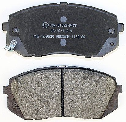 Bremsbelagsatz, Scheibenbremse METZGER 1170186 GREENPARTS f&uuml;r HYUNDAI KIA