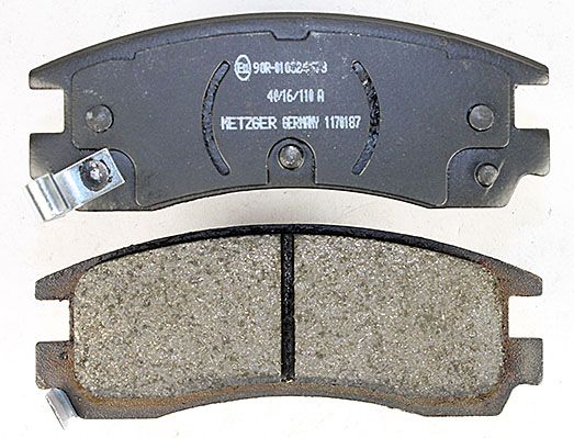 Bremsbelagsatz, Scheibenbremse METZGER 1170187 f&uuml;r OPEL, Hinterachse