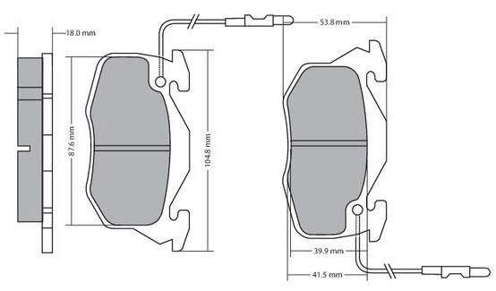 Bremsbelagsatz, Scheibenbremse METZGER 1170195 GREENPARTS f&uuml;r PEUGEOT RENAULT