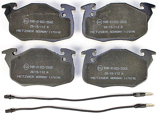 Bremsbelagsatz, Scheibenbremse METZGER 1170195 GREENPARTS f&uuml;r PEUGEOT RENAULT