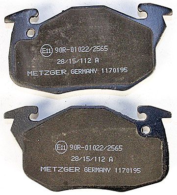Bremsbelagsatz, Scheibenbremse METZGER 1170195 GREENPARTS f&uuml;r PEUGEOT RENAULT