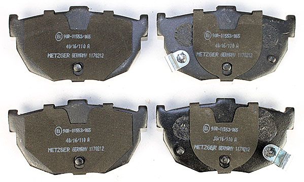 Bremsbelagsatz, Scheibenbremse METZGER 1170212 f&uuml;r NISSAN HYUNDAI, Hinterachse