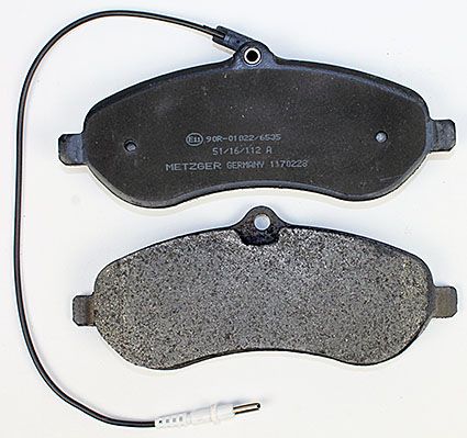 Bremsbelagsatz, Scheibenbremse METZGER 1170228 f&uuml;r FIAT CITRO&Euml;N/PEUGEOT